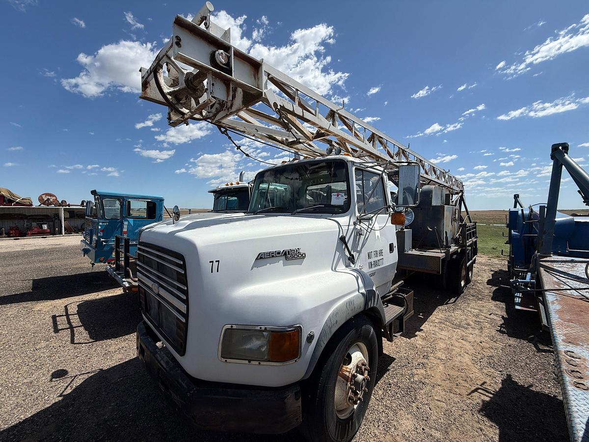 Used FRANKS EXPLORER II SWAB RIG MTD ON 1994 FORD L9000 T/A TRUCK