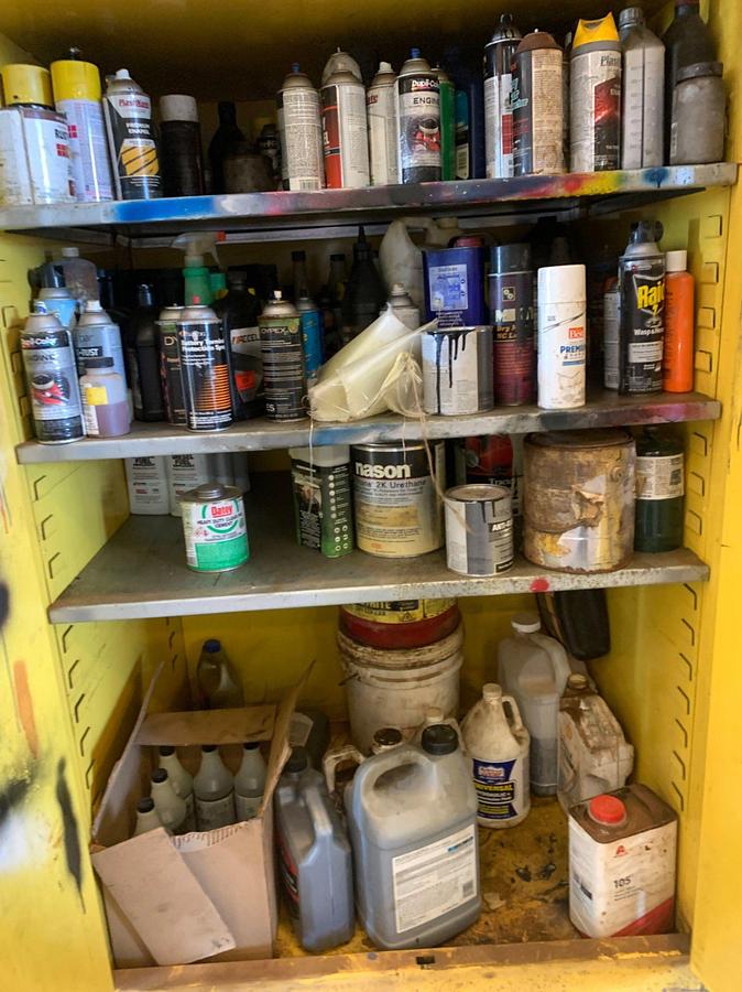 Used 2 JUSTRITE Flammable Liquids Storage Cabinet