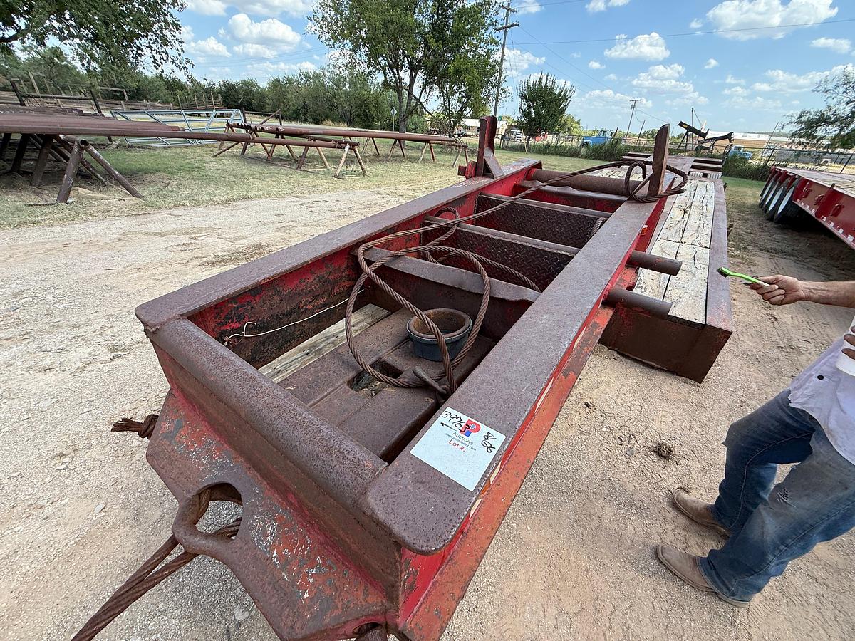 Used 1981 AZTEC 45’x 96” 50-Ton TRI-AXLE NARROW NECK LOWBOY TRAILER
