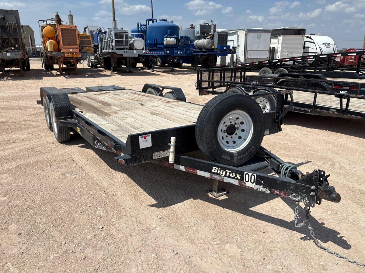 Used 2019 BIG TEX 20’6” X 7’ T/A BUMPER PULL CAR HAULER TRAILER