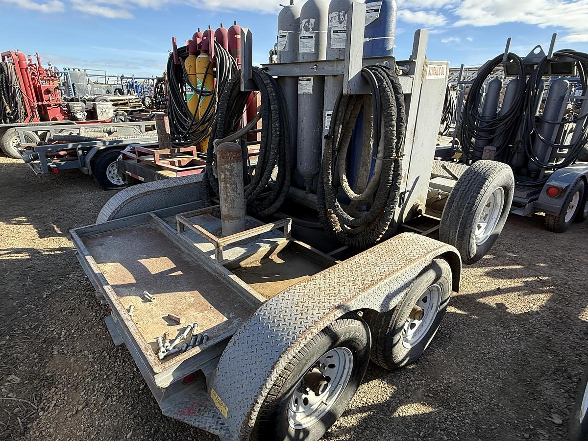 Used 10’ T/A SHOP BUILT 2-STATION BUMPER PULL ACCUMULATOR TRAILER