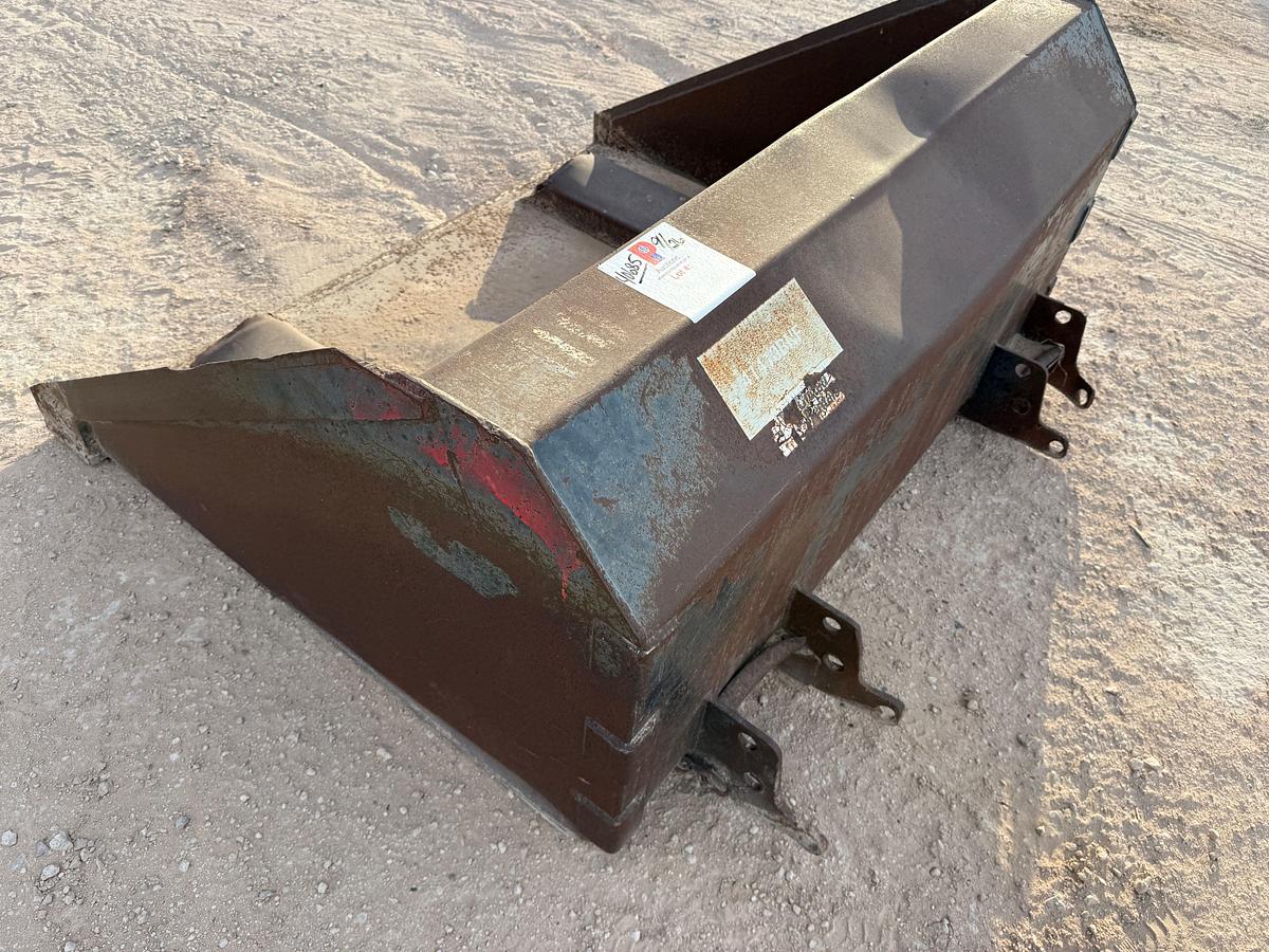 Used 61”W X 51”D YARD BUCKET W/ FORK POCKETS