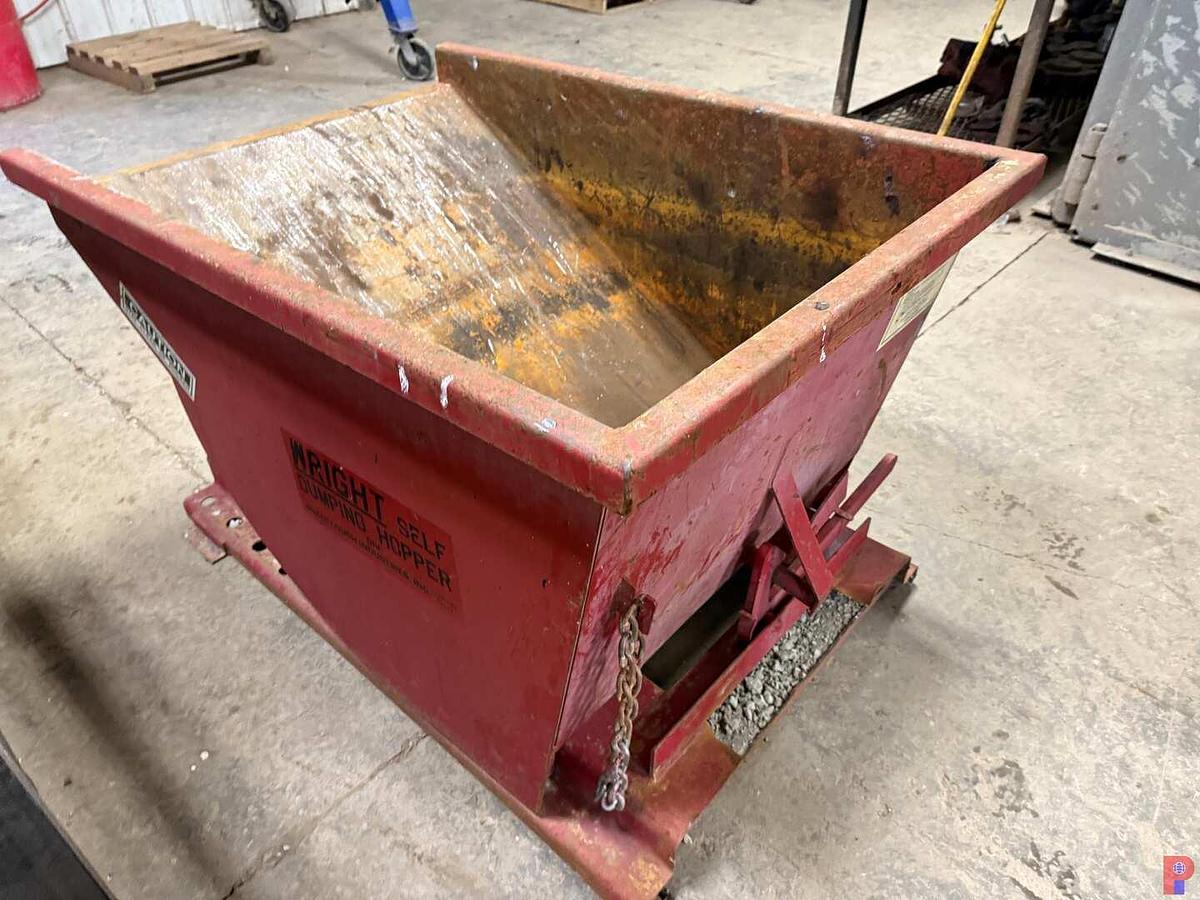 Used WRIGHT SELF DUMPING HOPPER W/ FORK POCKETS