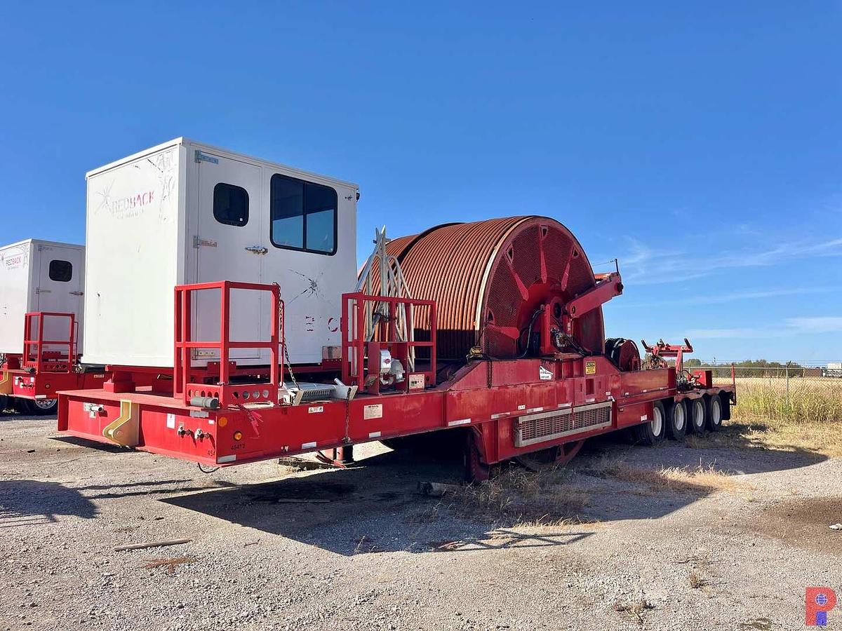 Used 2011 HYDRA RIG  53’ X 11’ 4-AXLE 2-3/8" COIL TUBING TRAILER