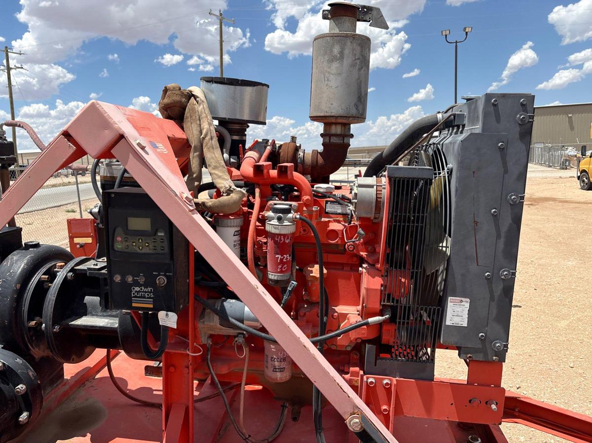 Used 2011 GODWIN PUMPS WATER TRANSFER PUMP MTD ON S/A BUMPER PULL TRAILER
