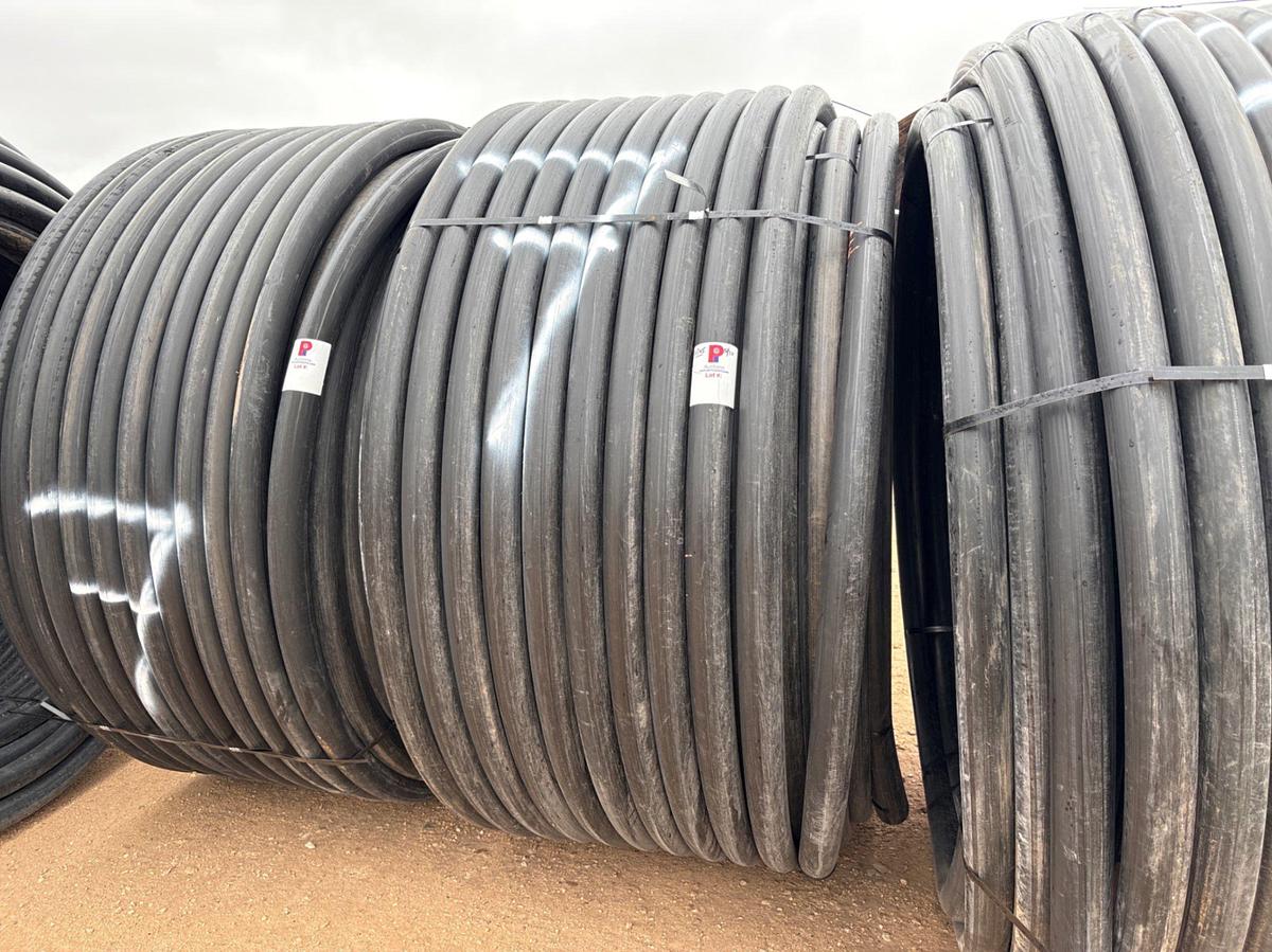 Used APPROX. 1000’ ROLL OF 3” IPS DR 7 POLY PIPE