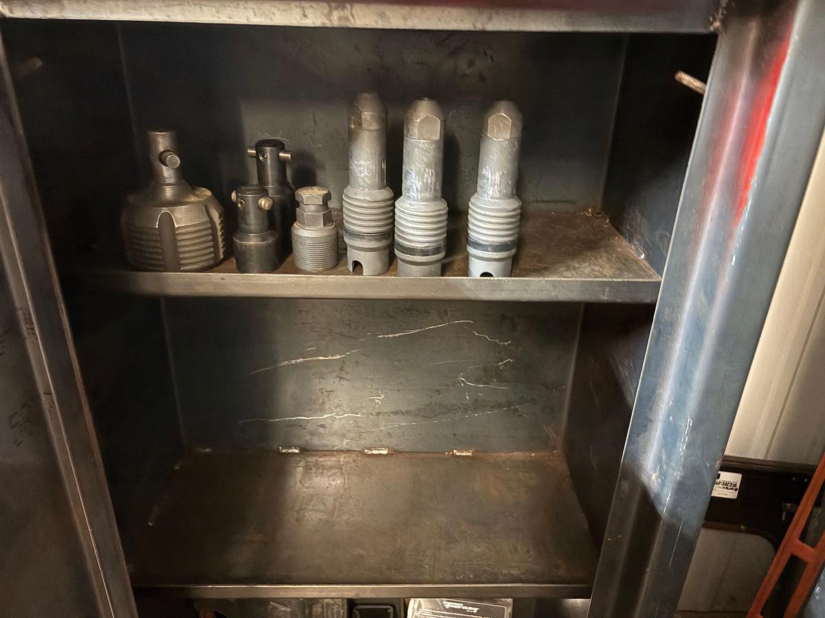 Used (2) 2’ x 16” x 4’ supply cabinets w/ contents