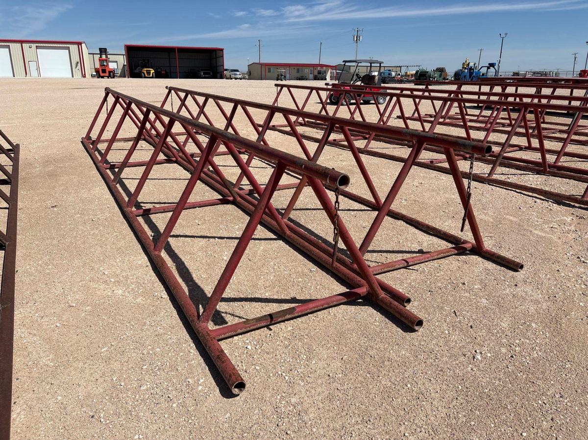 Used (2 X $) 28’ x 41” triangle pipe racks