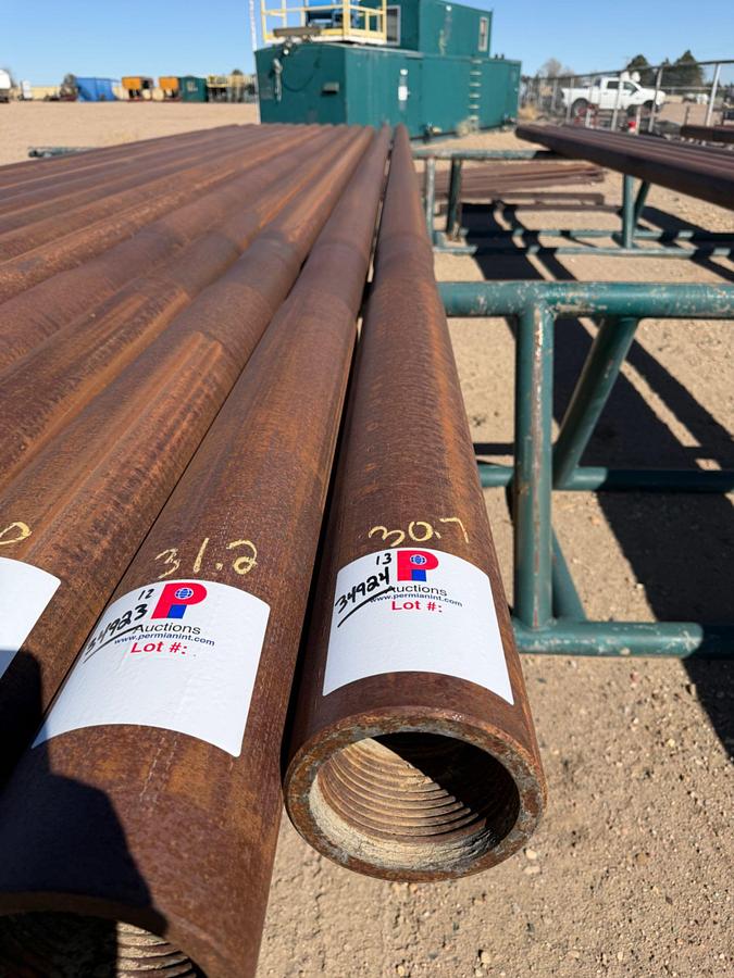 Used 6-1/4" OD X 2-1/4" ID X 30.7' L SGL. RECESS SLICK DRILL COLLAR W/ 4-1/2" XH CONN.