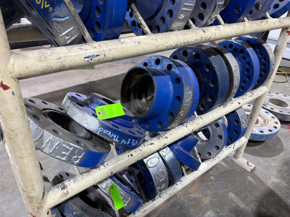 Used (8x$) assorted wellhead flanges