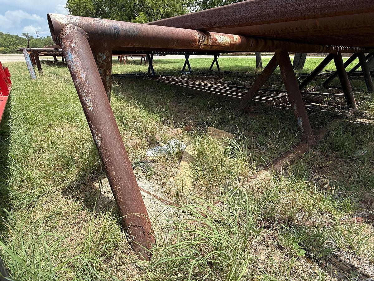 Used (2 x $) 28’L x 36”H TRIANGULAR PIPE RACKS