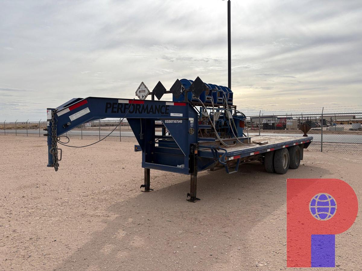 Used 2012 PARKER TRAILERS 20’ X 102” T/A GOOSENECK TRAILER W/FLUID PUMP SKID