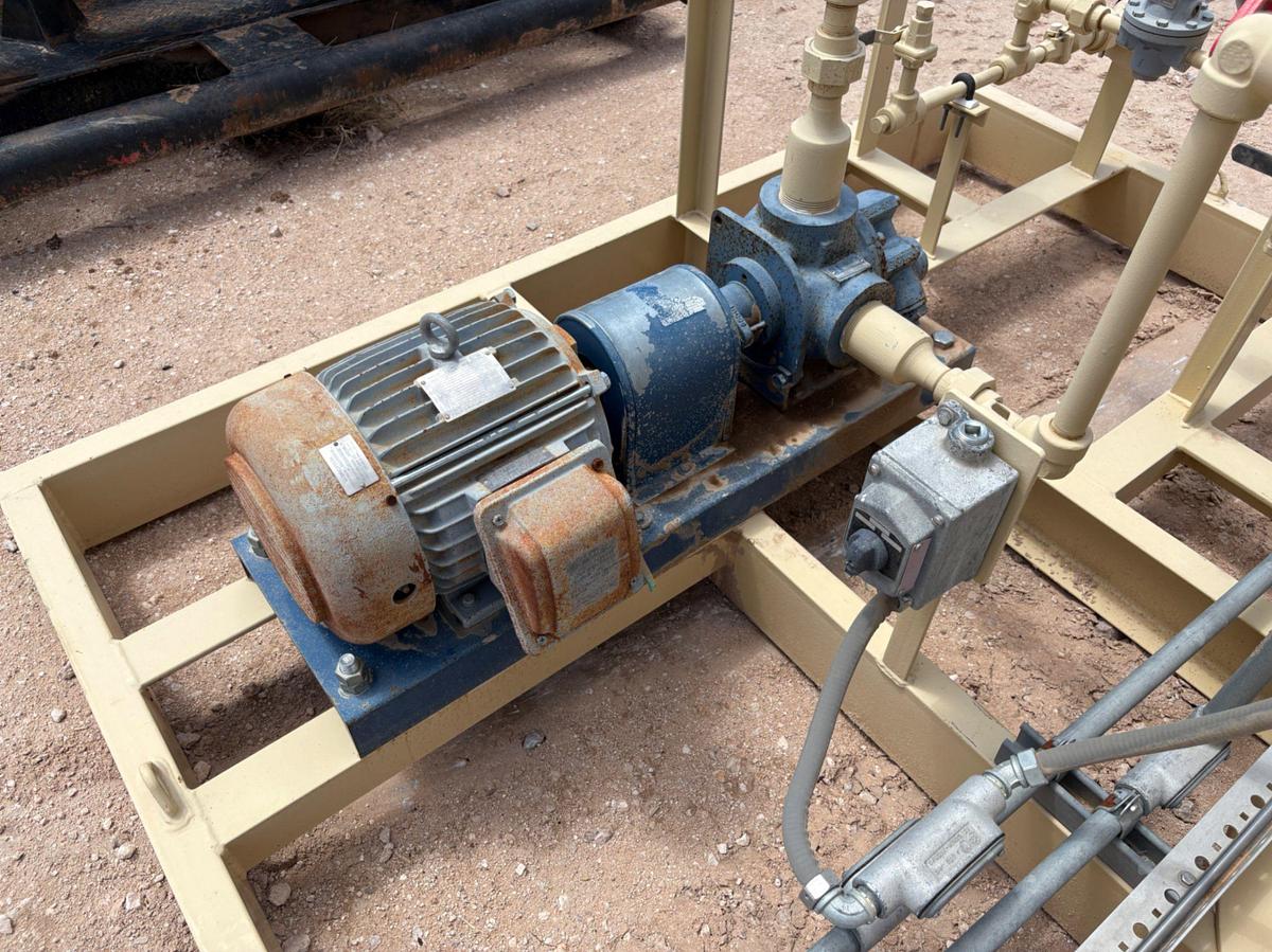 Used Production Facilities Equipment Co. LACT unit. Skidded