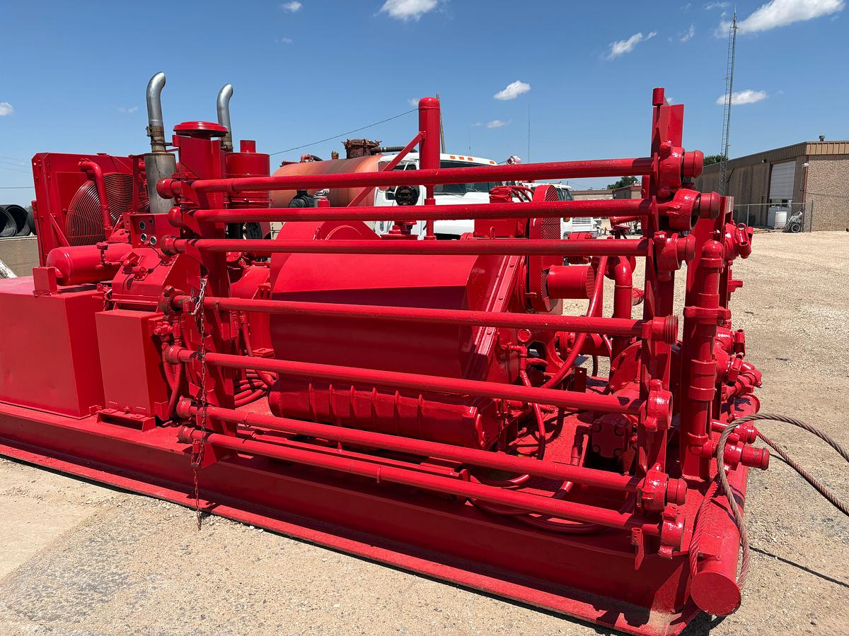 Used Gardner Denver PAH triplex pump mtd on 21’ x 8’ skid