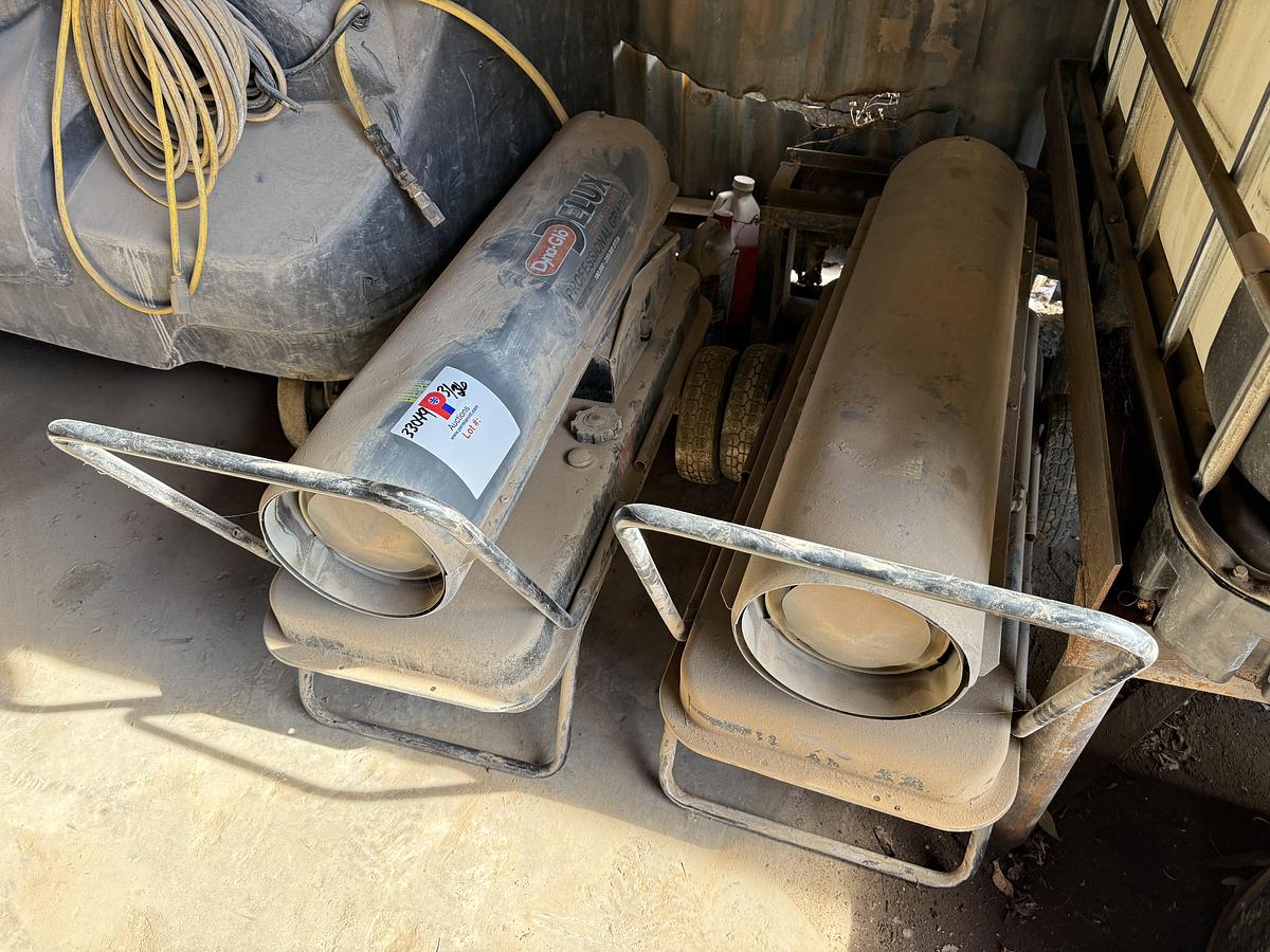 Used (2) DYNA-GLO DELUX 180K-220K BTUs DIESEL FIRED HEATERS