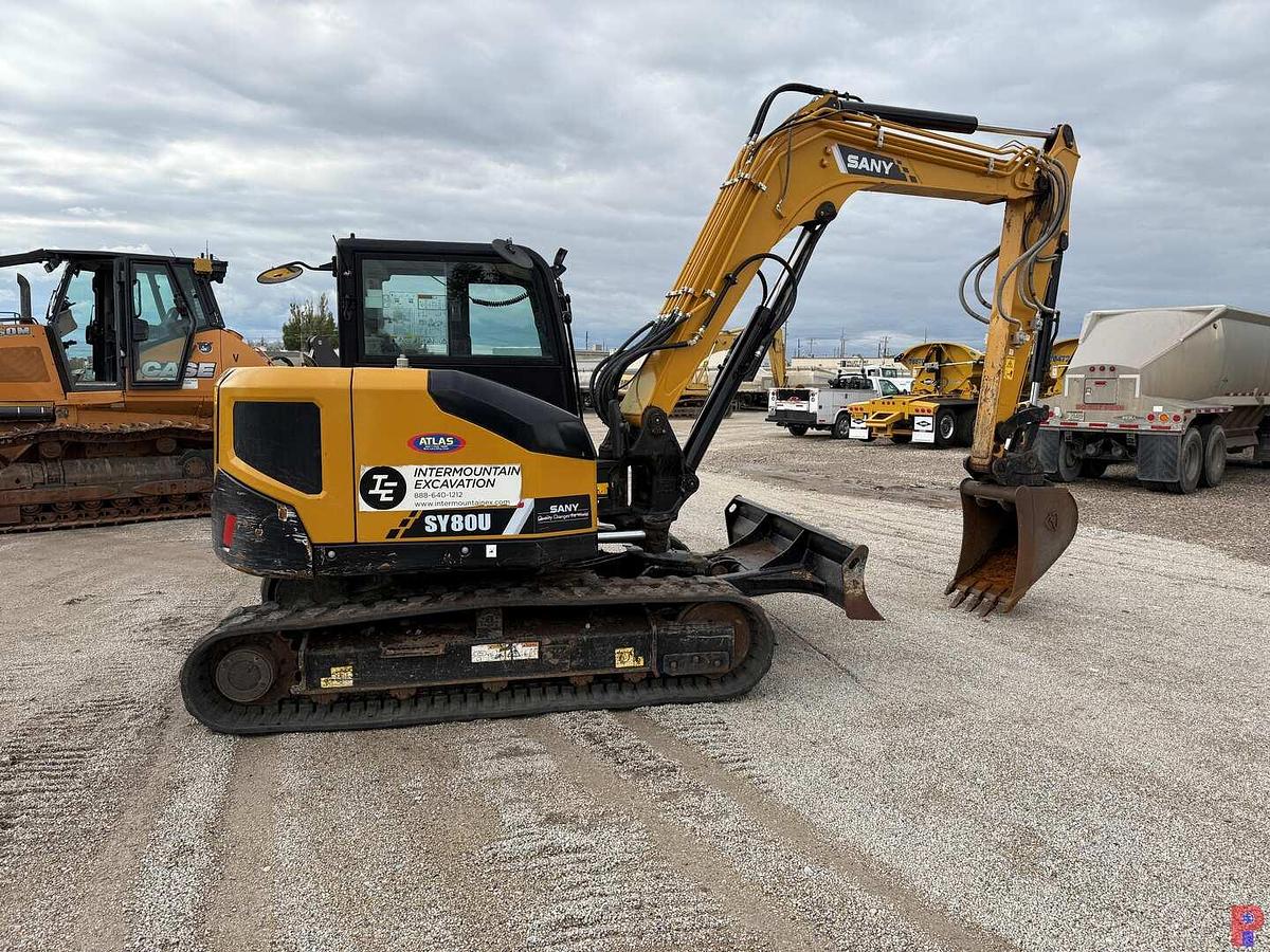 Used 2021 SANY SY80U COMPACT MINI EXCAVATOR **5 YEAR 5000 HOUR WARRANTY FROM IN SERVICE DATE**