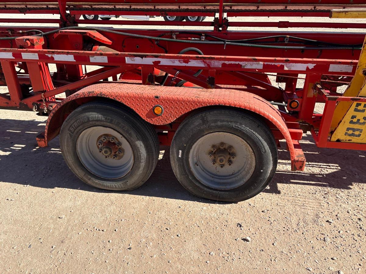 Used 53’ X 90” T/A GOOSENECK HYDRAULIC PIPE HANDLER TRAILER