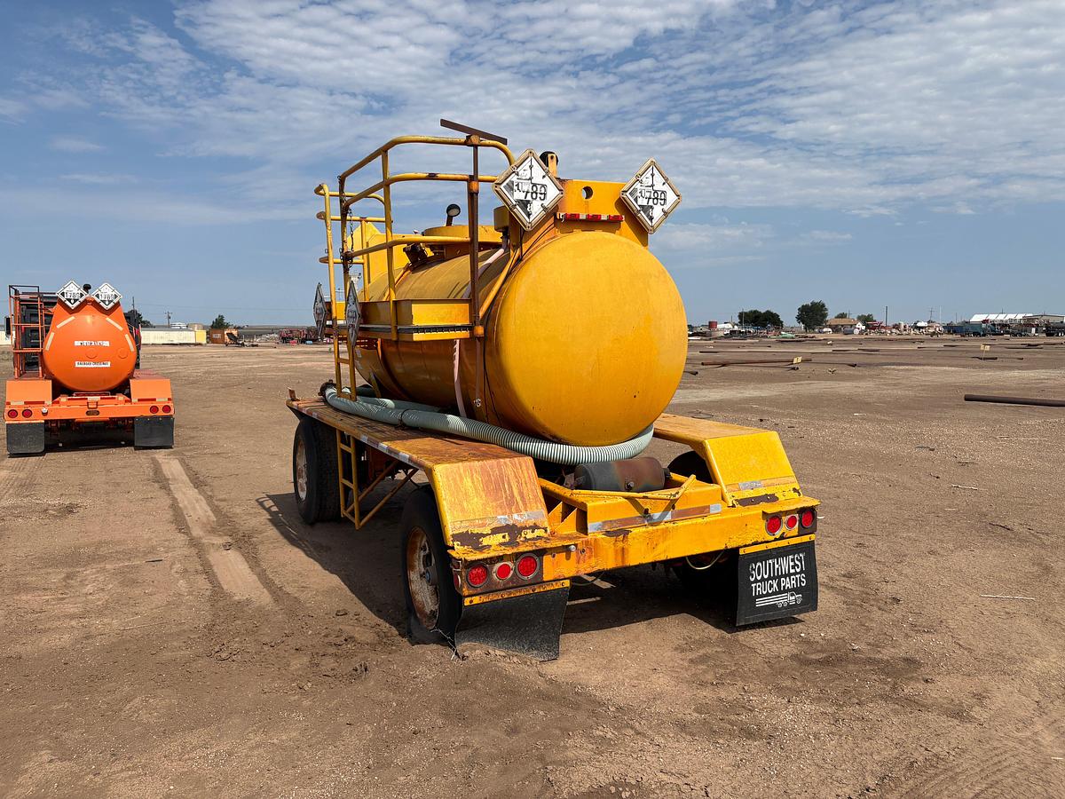 Used 2006 WADSWORTH 14’ X 5’ 1,500GALLON   T/A BUMPER PULL ACID TRANSPORT PUP TRAILER
