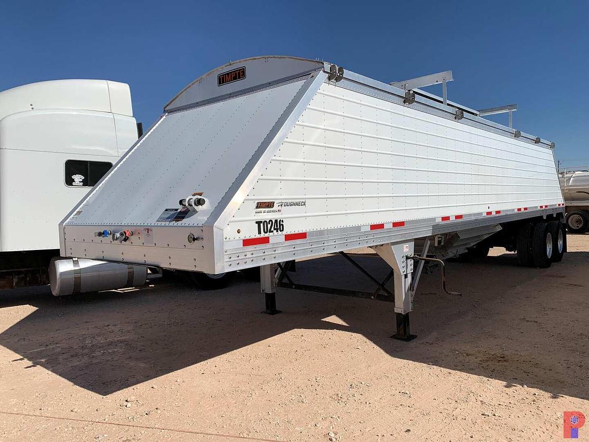 Used 2024 TIMPTE ROUGHNECK 39’ X 8’ T/A HOPPER BOTTOM SAND TRAILER