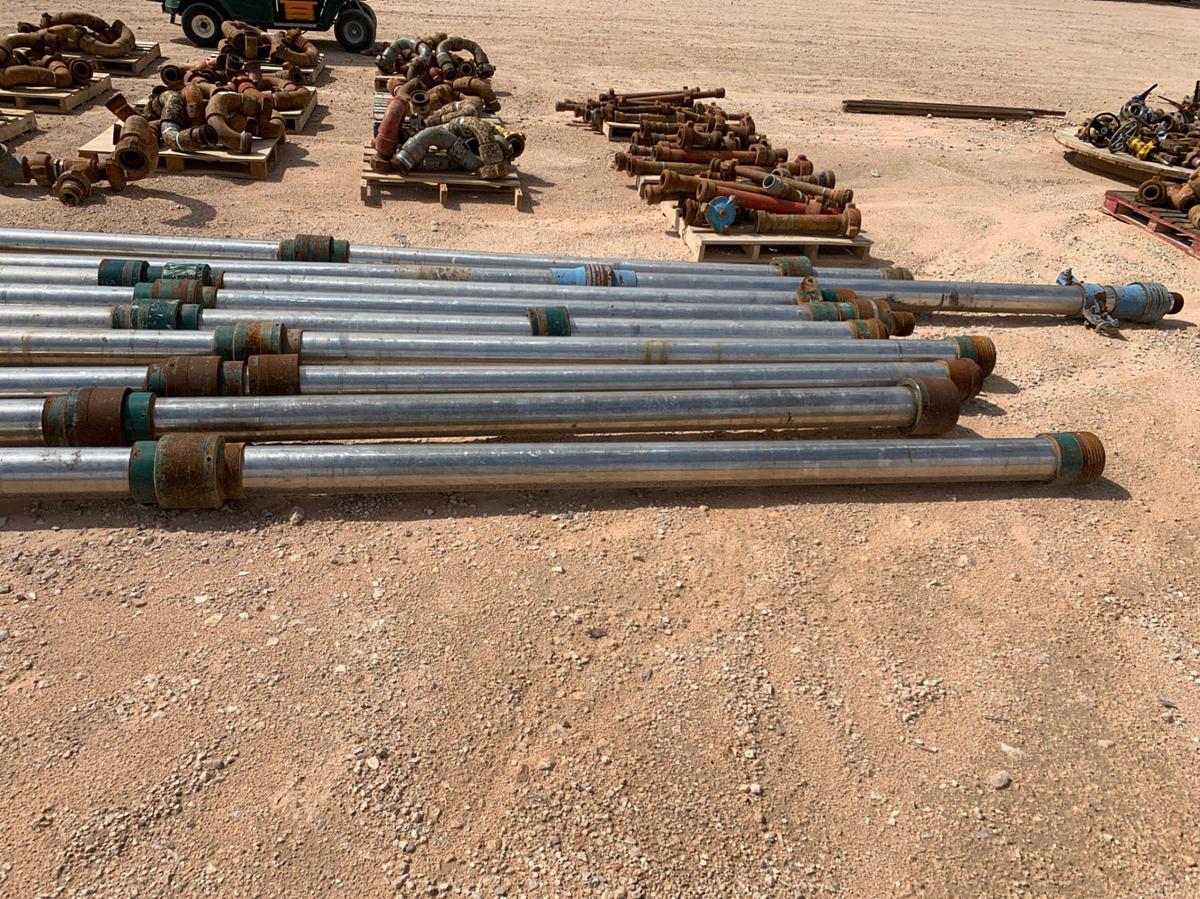 Used (18) 6” x 10' Stainless Wireline Lubricators