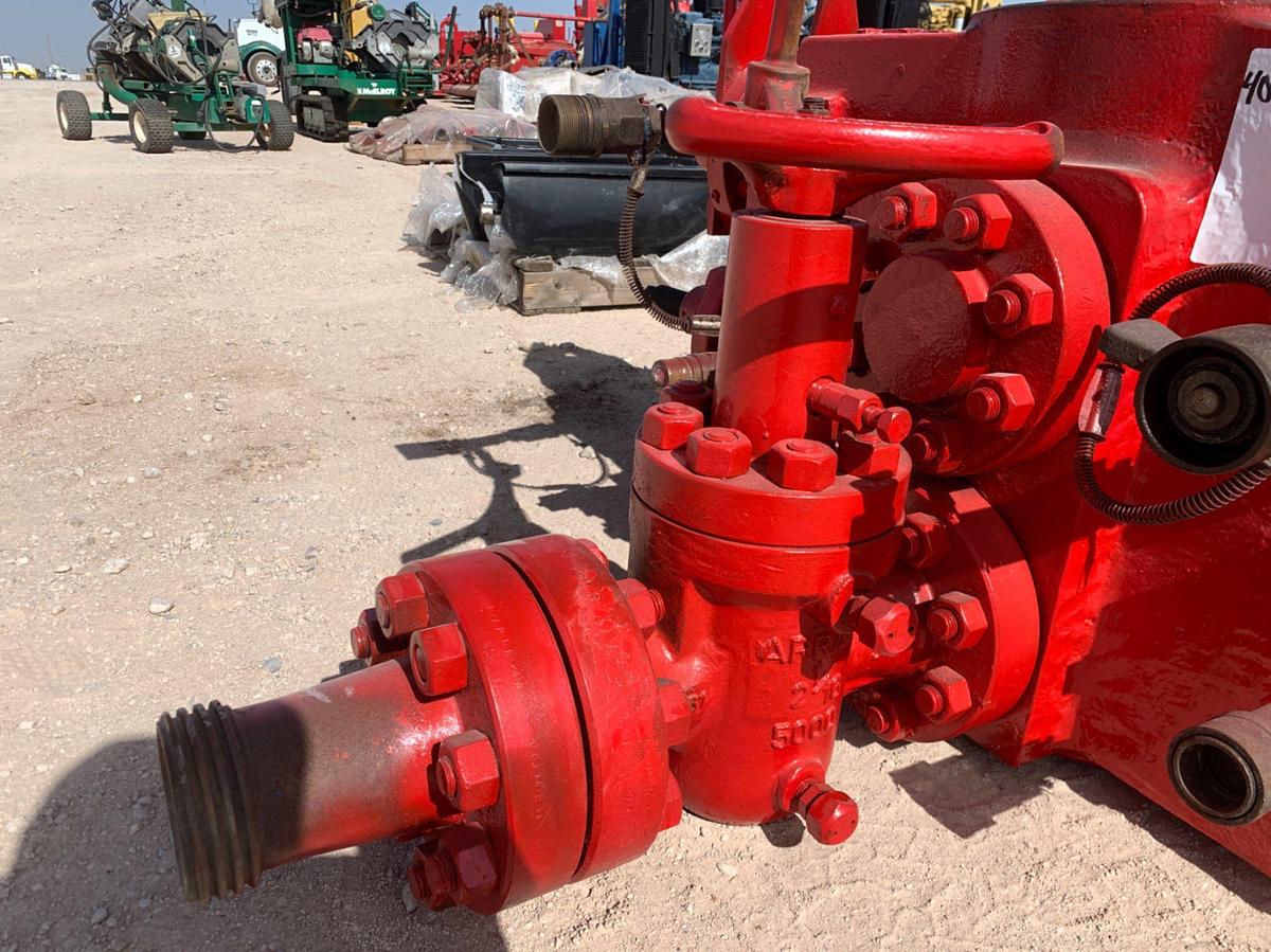 Used Hydril 7-1/16 5K Double BOP w/ 2-1/16 Manual Gate Valve