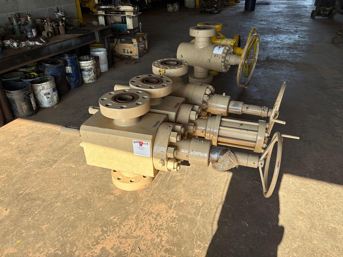 Used (3x$) (2) 4-1/16” 15k & (1) 5-1/8” 10kbgate valves