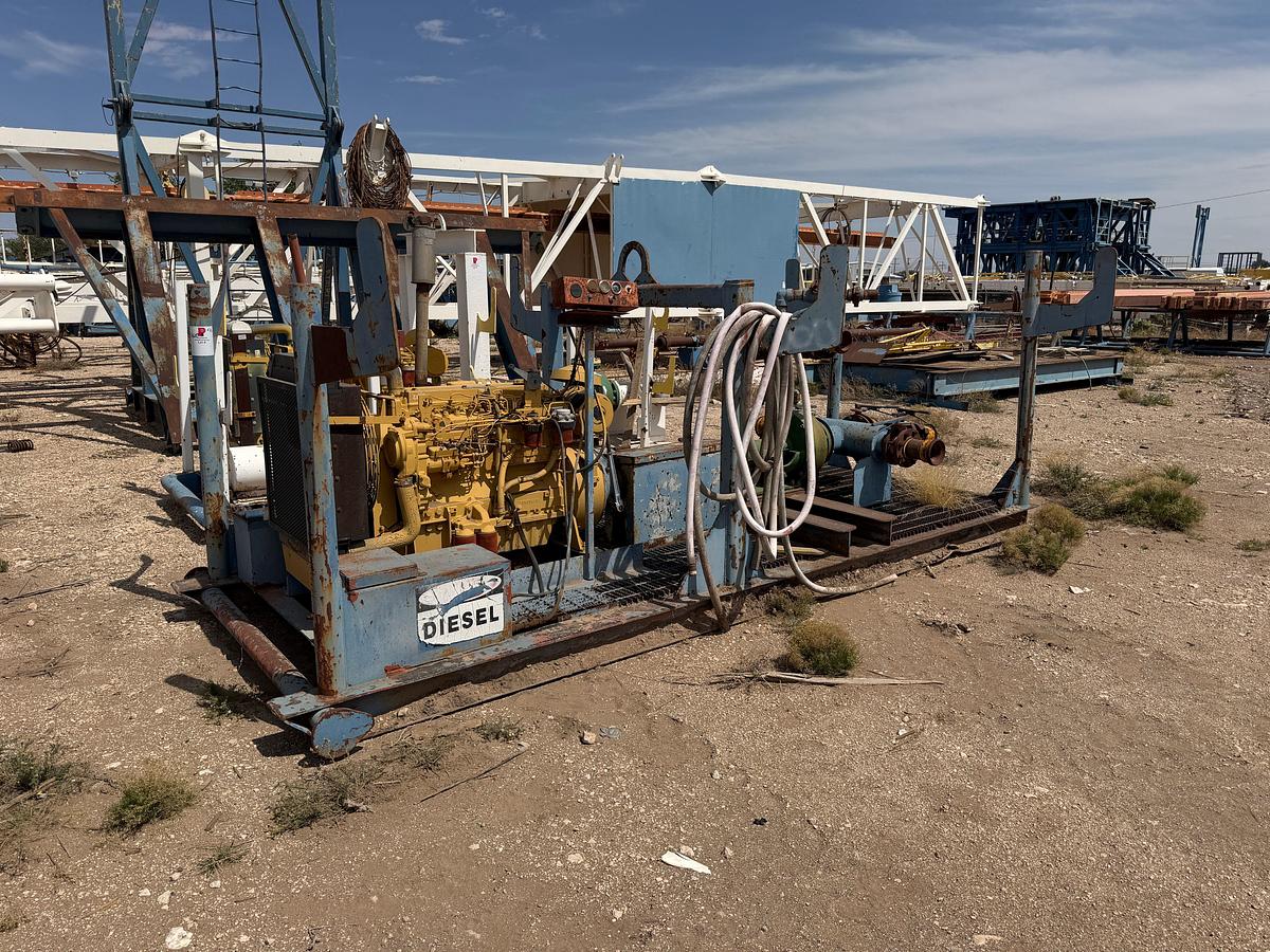 Used Mission 5x6R Cent Pump p/b CAT 6cyl. Diesel engine