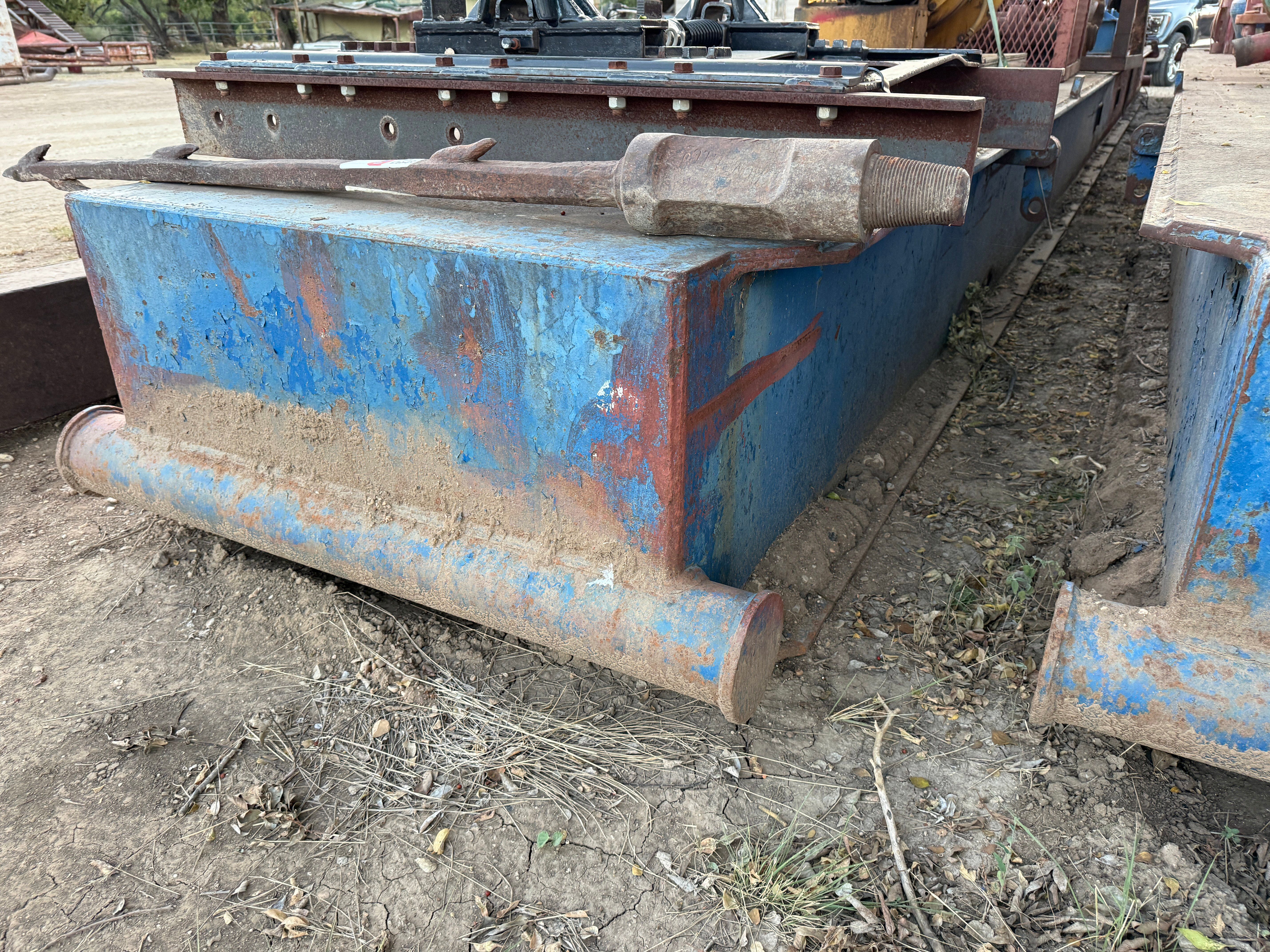 Used (2) 50’ x 4’ x 2’ PONY SUBSTRUCTURES W/ 19” UTILITY HOLE & FORK POCKETS, SKIDDED