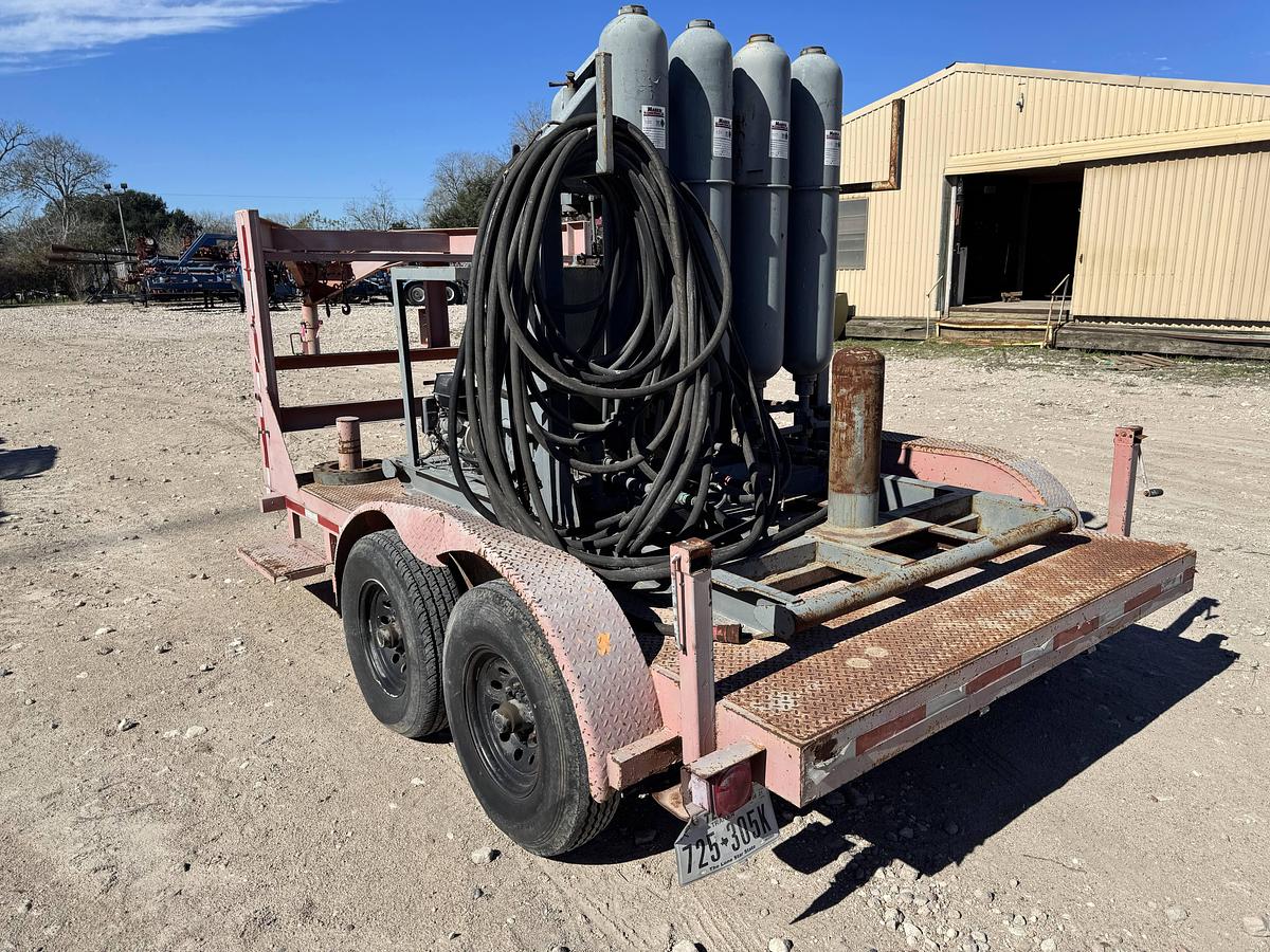 Used 2009 MARK CO 3 STATION 4 BOTTLE ACCUMULATOR MTD. ON T/A GN TRAILER