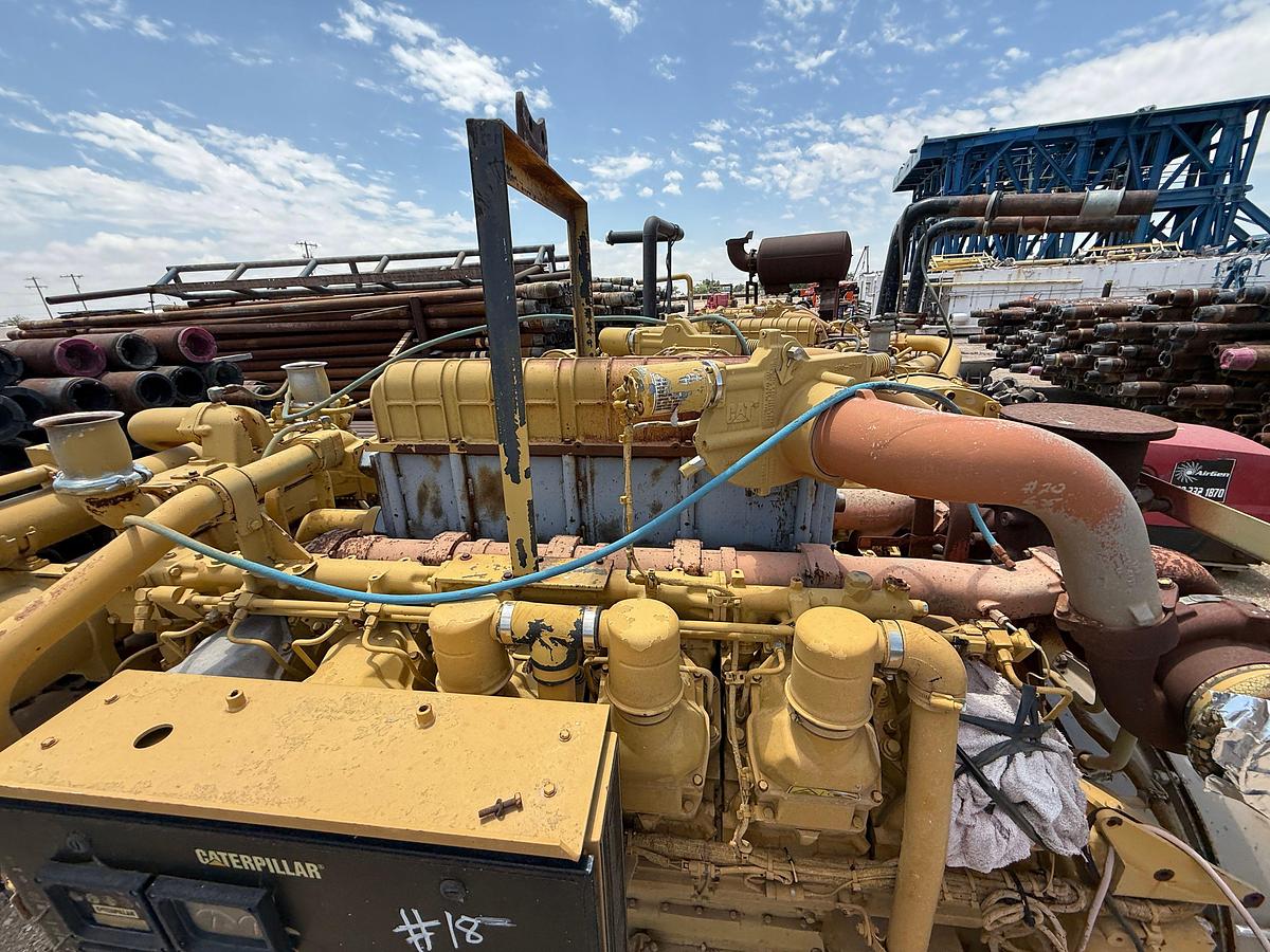 Used CATERPILLAR 3512 DRILLING MUD PUMP DIESEL ENGINE