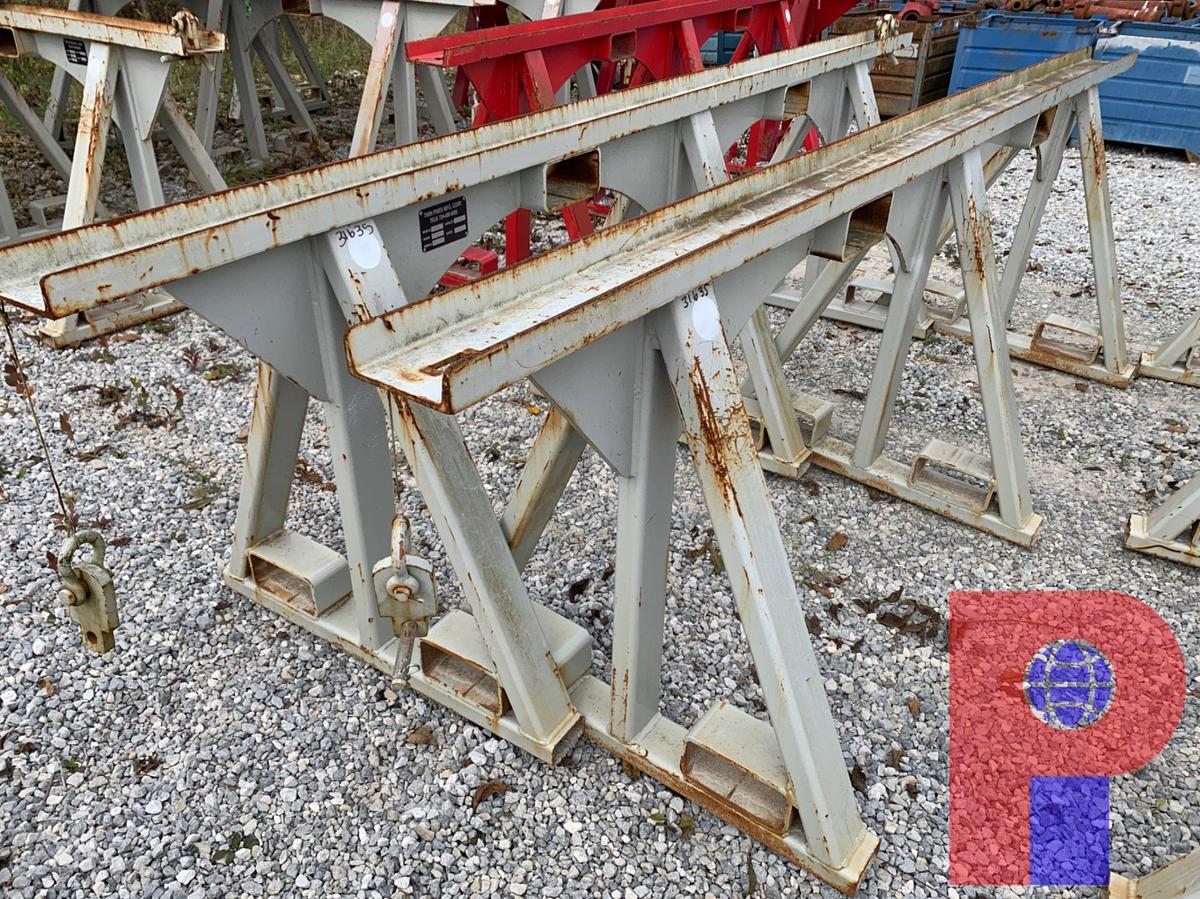 Used (2X$) 11’ X 39” TRIANGLE PIPE RACKS