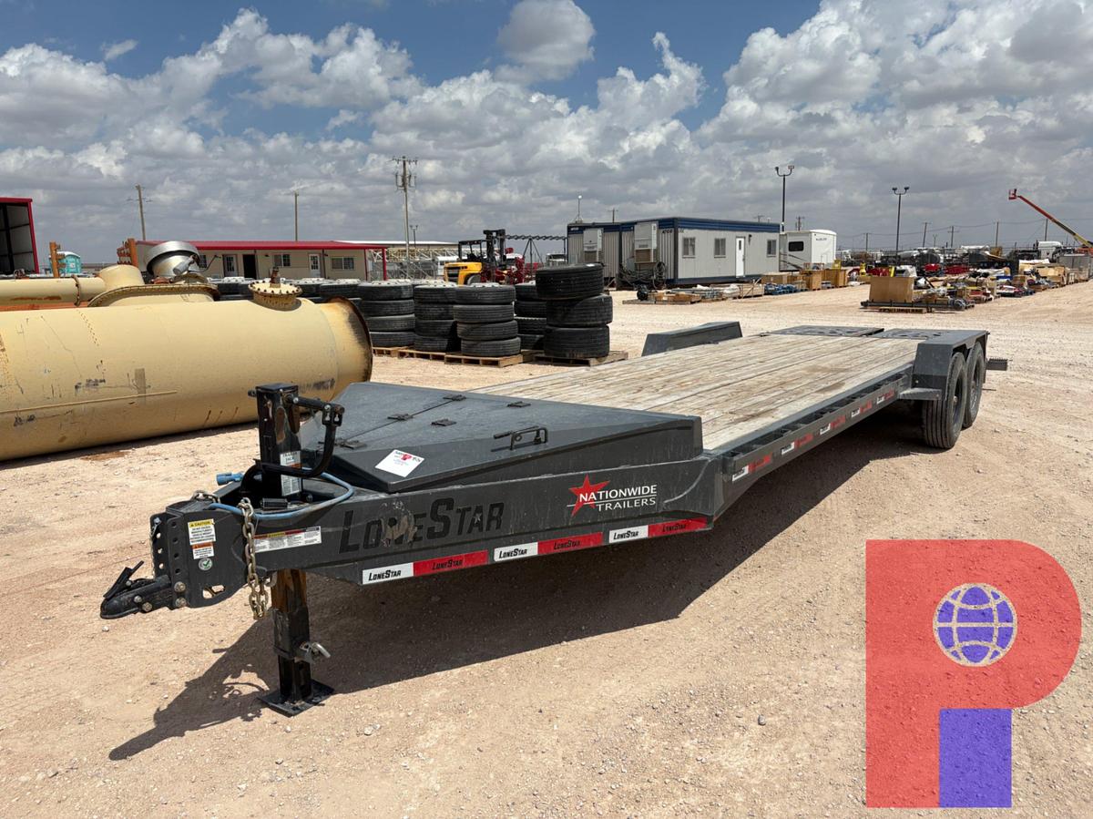 Used 2025 METALIUM INDUSTRIES 24’ X 7’ T/A BUMPER PULL CAR HAULER TRAILER