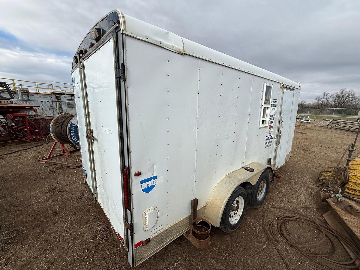 Used 2008 INTERSTATE CARGO 16’ X 84” T/A BP DOGHOUSE TRAILER
