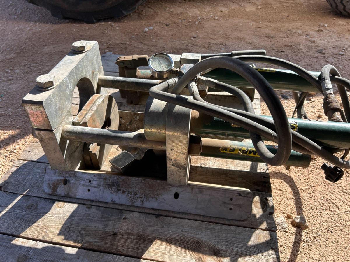 Used SIMPLEX 10,000 PSI HAND PUMP HOSE CRIMPING MACHINE