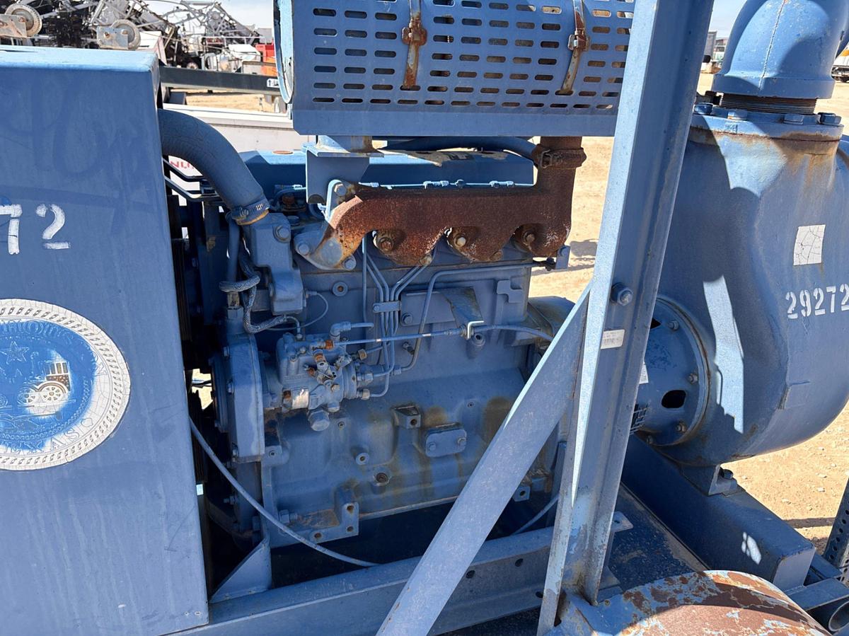 Used GORMAN RUPP SERIES 10 CENT PUMP MTD ON S/A BUMPER PULL TRAILER