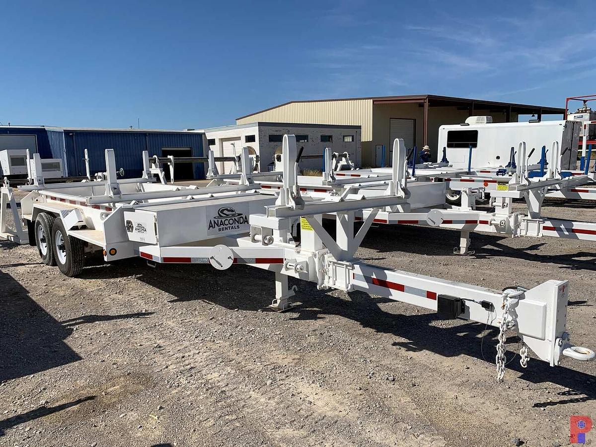 Used 2018 BROOKS BROTHERS TRAILERS 21’ T/A PINTLE HITCH POLE TRAILER