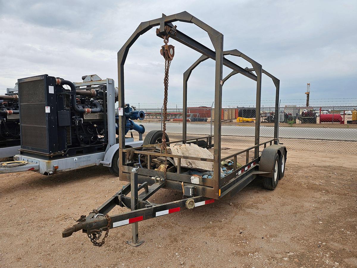 Used 14’ x 6’ t/a bumper pull monorail trailer