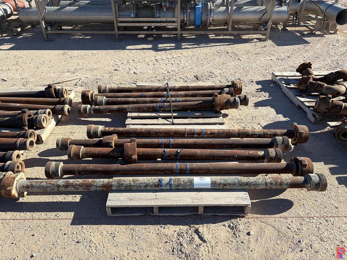 Used (9X$) 3” DC15 FLOW IRON, 6’ - 8’ LONG