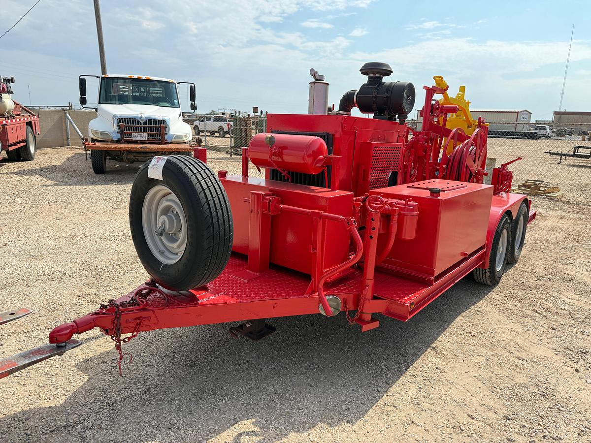 Used Logan 2.5 power swivel mtd on T/A bumper pull trailer