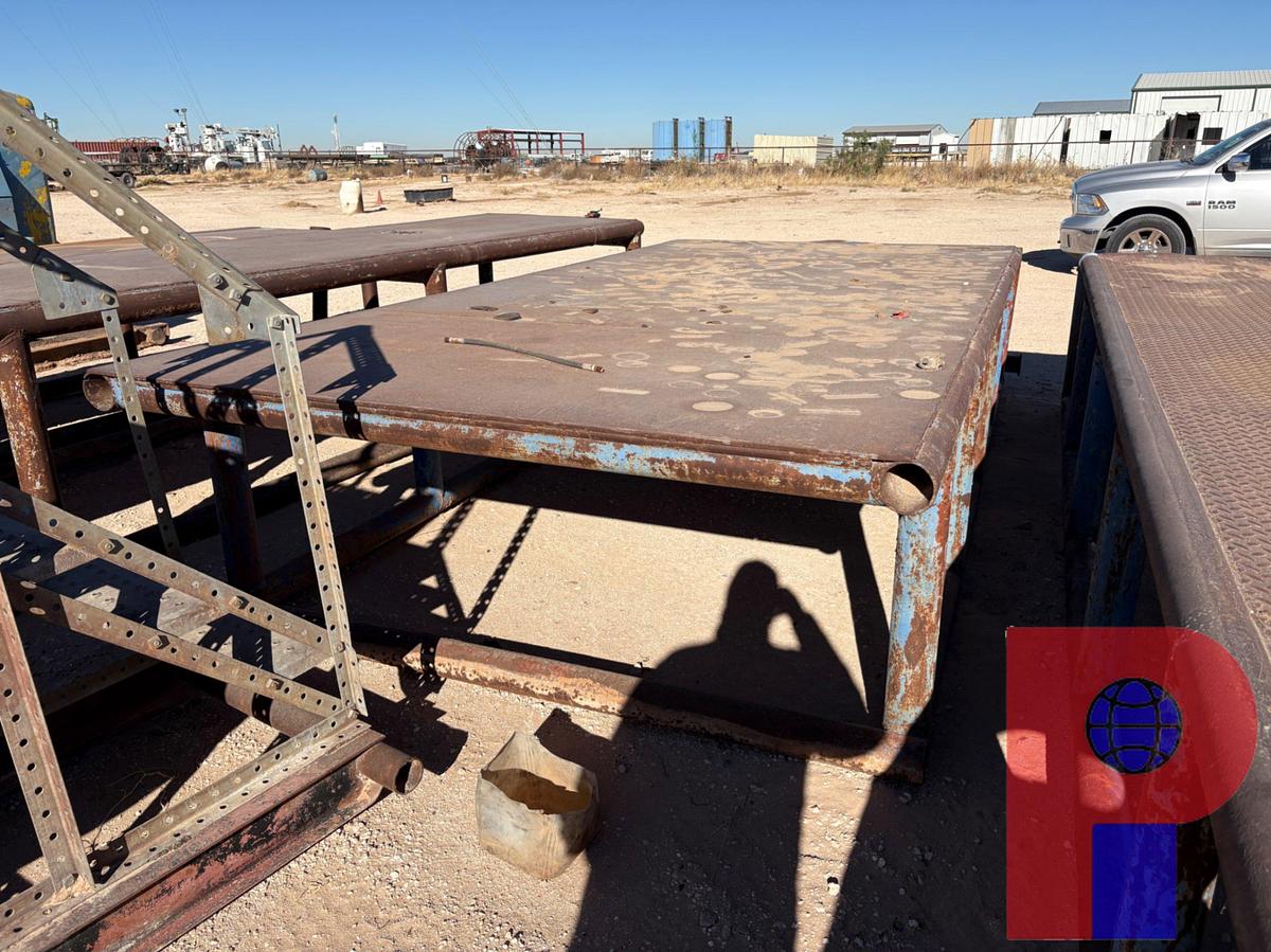 Used 15’ X 7.5’ X 3’ CATWALK & 4’ X 6’ SKIDDED USED OIL TANK