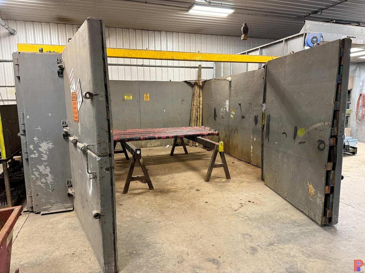Used 16’L X 16’W X 8’H 25K WP RATED FLOW IRON INSPECTION TEST BOOTH