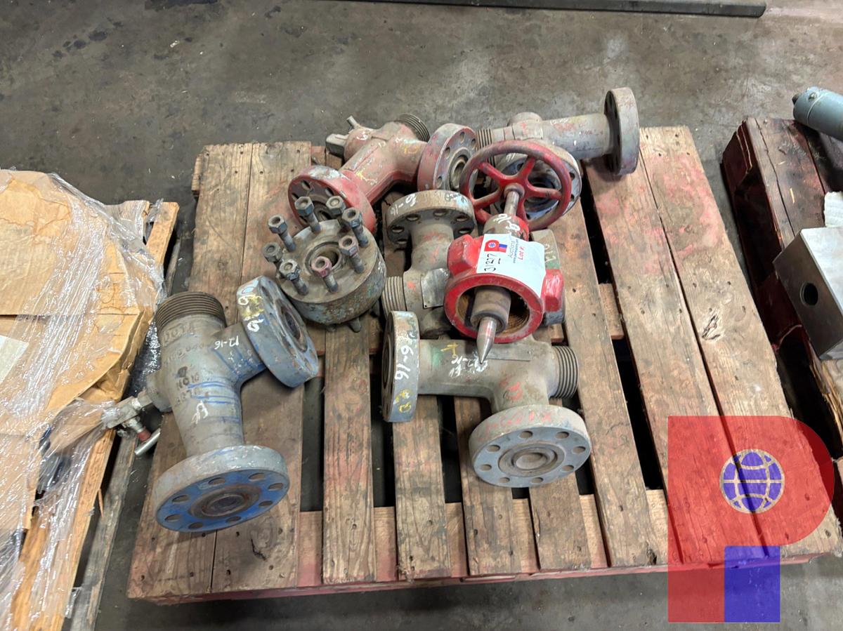 Used (1) 3” 1502!CHOKE VALVE W/ (5) 1” 90° FLANGED FITTINGS