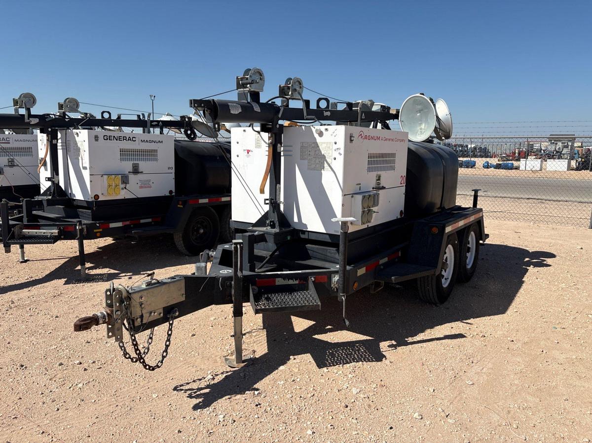 Used 2015 MAGNUM TRAILERS MLT4200 20KW T/A LIGHT TOWER COMBO TRAILER