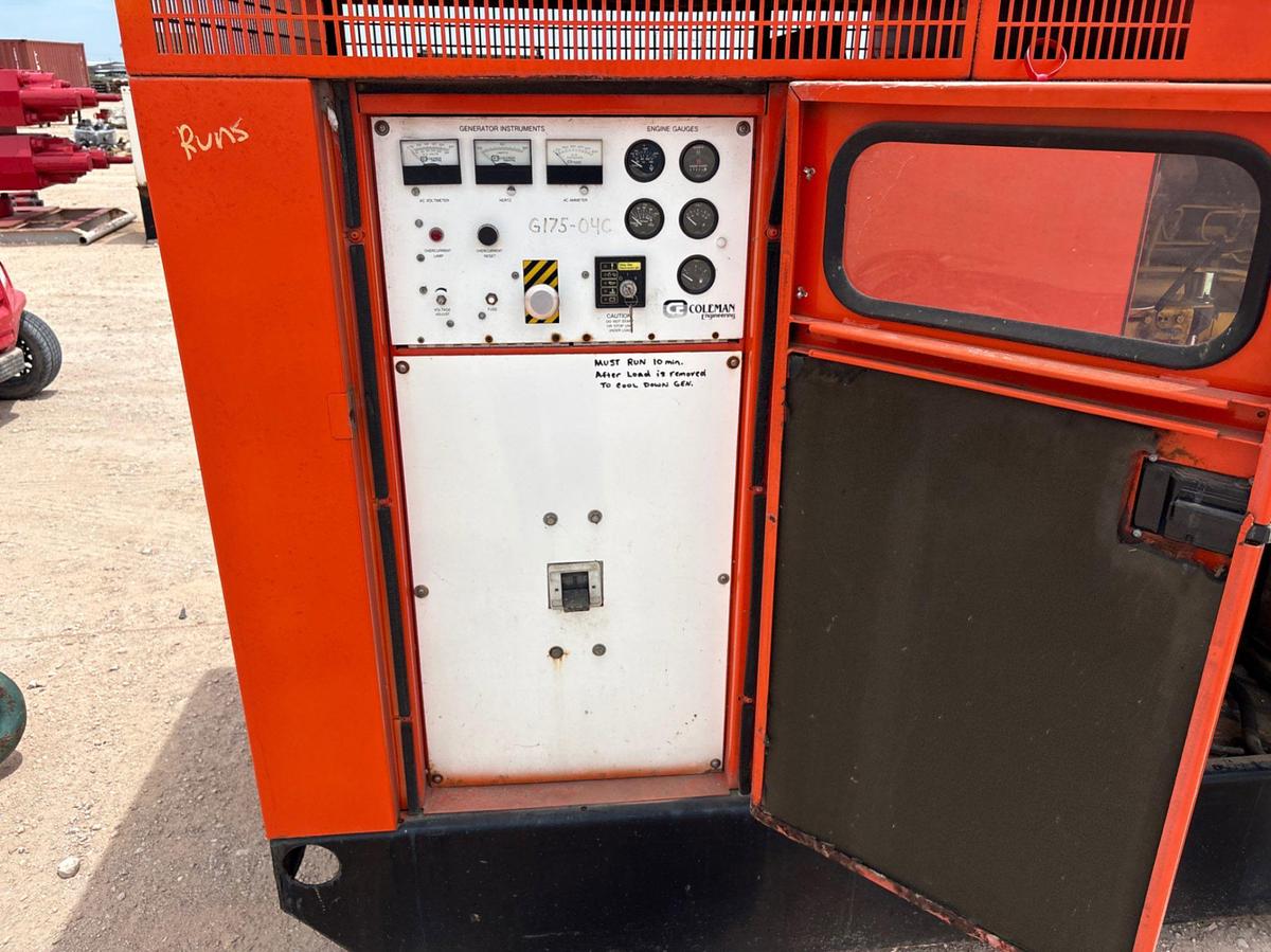 Used Coleman engineering C16TA190S 190KW DIESEL POWERED GENERATOR