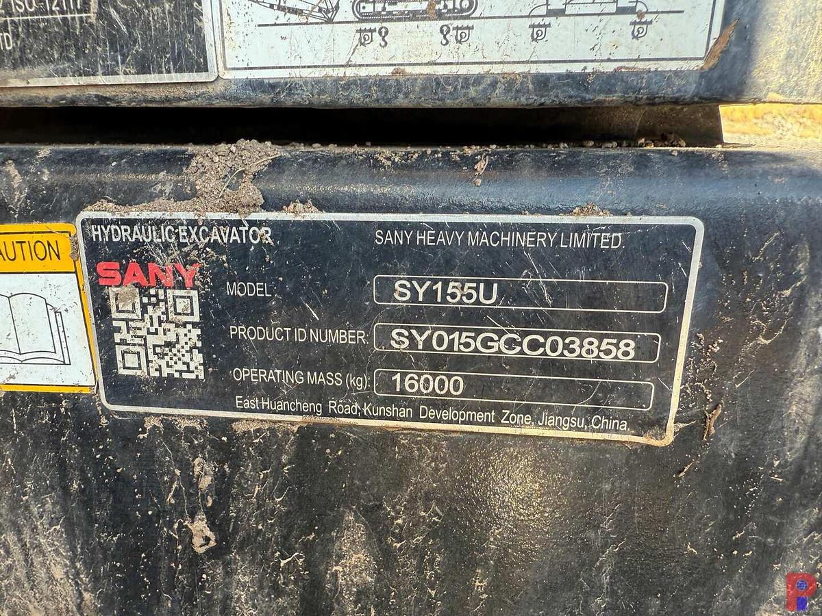 Used 2022 SANY SY155U CRAWLER EXCAVATOR **5 YEAR 5000 HOUR WARRANTY FROM IN SERVICE DATE**