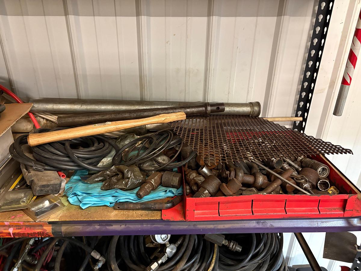 Used 5’ x 1.5’ x 6’ shelving & 4’ x 2’ x 7’ shelving w/ contents