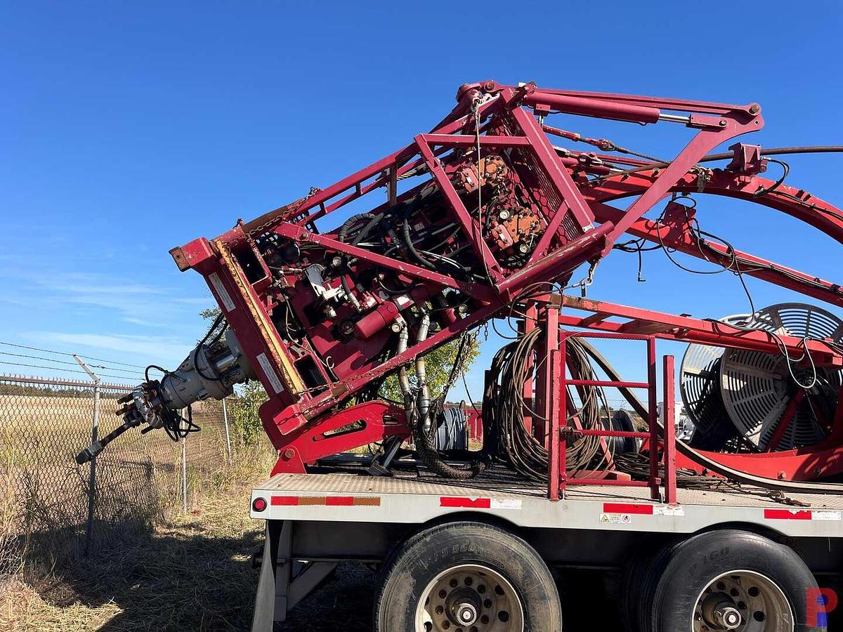 Used 2014 SERVA GROUP 2” 4-AXLE COIL TUBING TRAILER W/ HR6100 INJECTOR HEAD