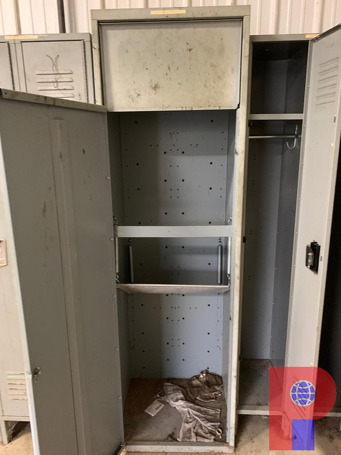 Used (4) 6’ X 18” X 6’ STORAGE LOCKERS (1) CLOTHES DROP OFF LOCKER