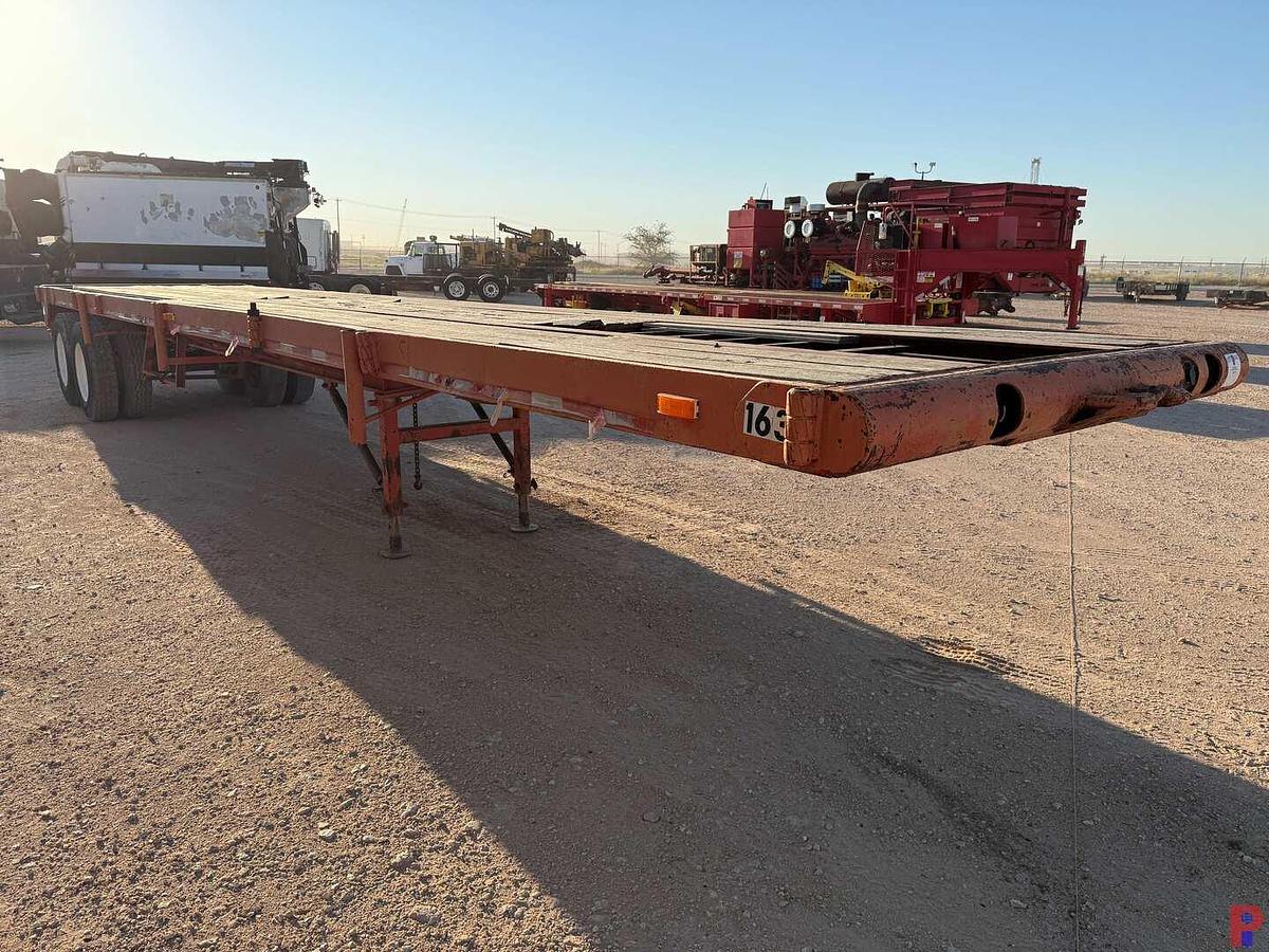 Used 1982 LUFKIN 40’ X 102” OILFIELD FLOAT FLATBED TRAILER