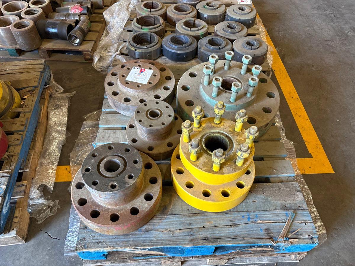 Used (5) assorted adapter flanges